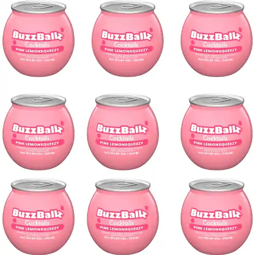 BuzzBallz Pink LemonSqueezy Cocktails Fresh Stock