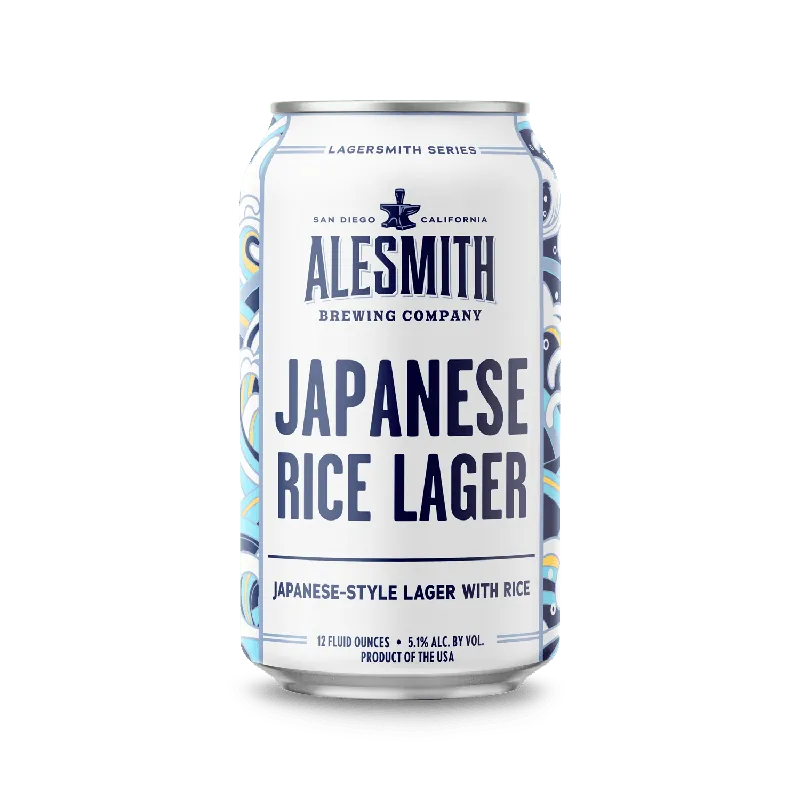 AleSmith Japanese Rice Lager (5.1% ABV) 12oz Cans Handmade