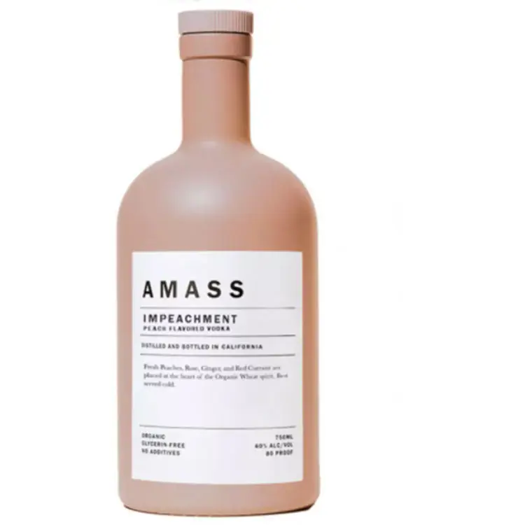 Authentic AMASS Peach Flavored Vodka Impeachment