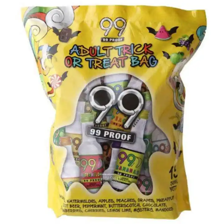Next Day Delivery 99 Brand Schnapps Adult Trick or Treat Party Bag