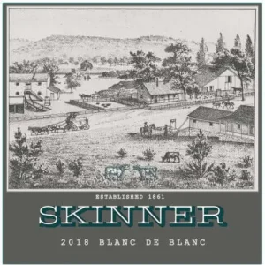 Worldwide Shipping Skinner Vineyards 2018 Blanc de Blancs