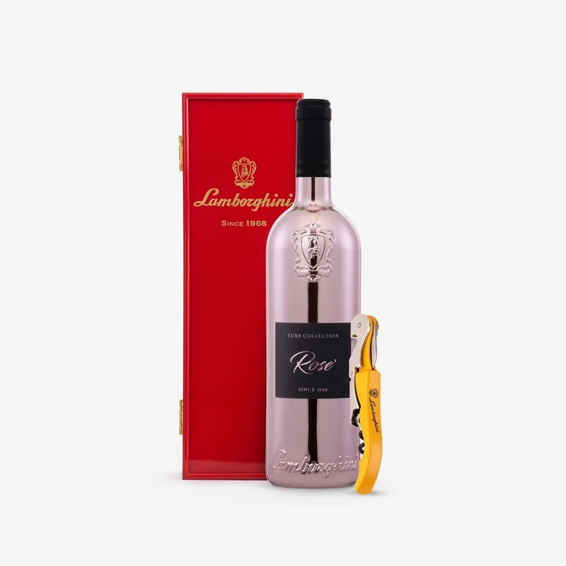 Viral Lamborghini Luxe: Rose with Gift Box & Corkscrew