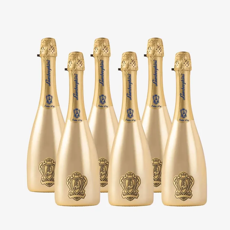 Order Now Lamborghini Gold: Extra Dry Prosecco D.O.C. Treviso with Gift Box | Case of 6