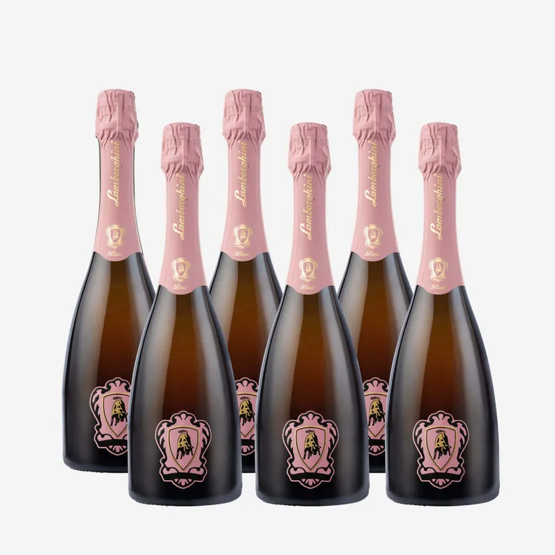 Lamborghini: Metodo Classico Rosè "The Legend" with Gift Box | Case of 6 Next Day Delivery