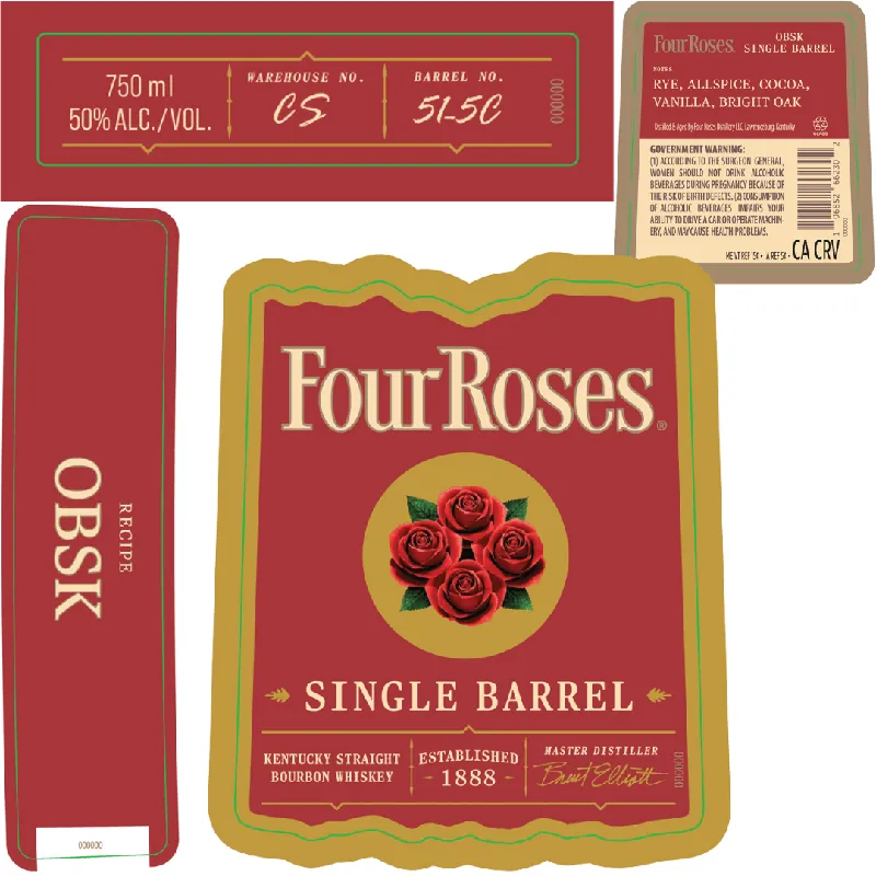 Fresh Stock Four Roses Single Barrel OBSK – Warehouse CS Barrel 51-5C
