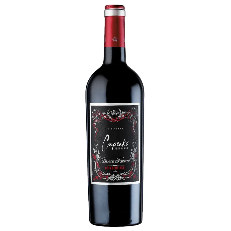 No Minimum Order Cupcake Black Forest Decadent Red