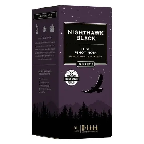 Grab Now Bota Box Nighthawk Black Lush Pinot Noir
