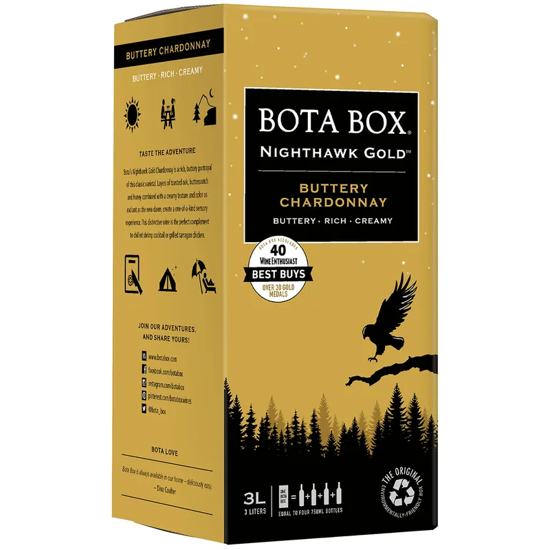 Bota Box Nighthawk Gold Chardonnay Fan Favorite
