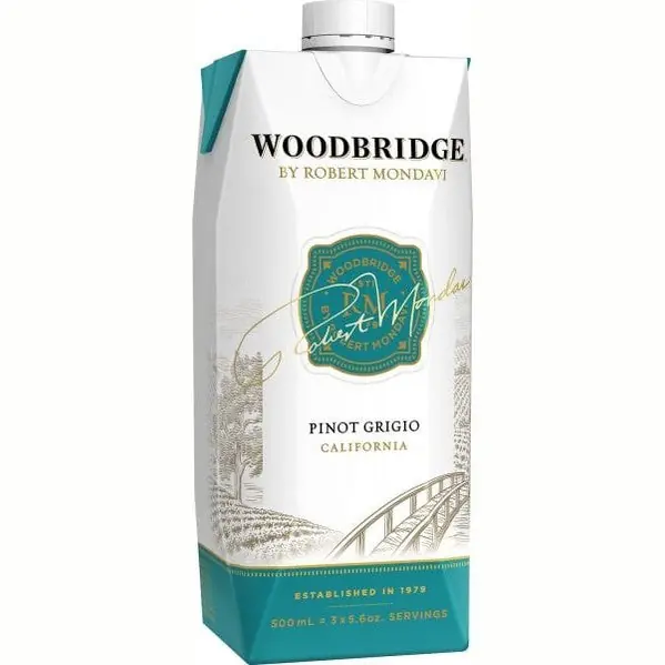 Affordable Woodbridge by Robert Mondavi Pinot Grigio Tetra